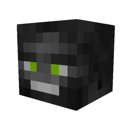 NetherQuartz Minecraft avatar head, 3D render