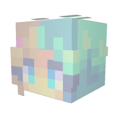 Nether_Reactor Minecraft avatar head, 3D render