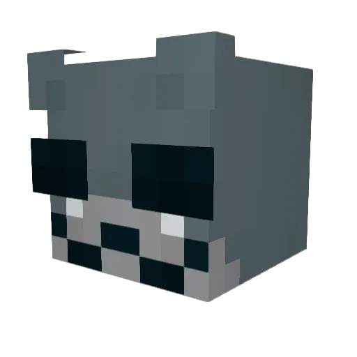 Netherberry Minecraft avatar head, 3D render