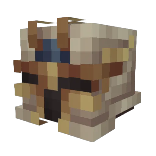 Nethergoblin Minecraft avatar head, 3D render