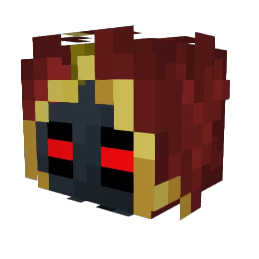 NetheritMagier Minecraft avatar head, 3D render