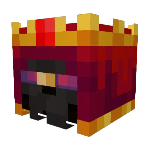 Minecraft-Avatar von Netherito: Kopf als 3D-Render