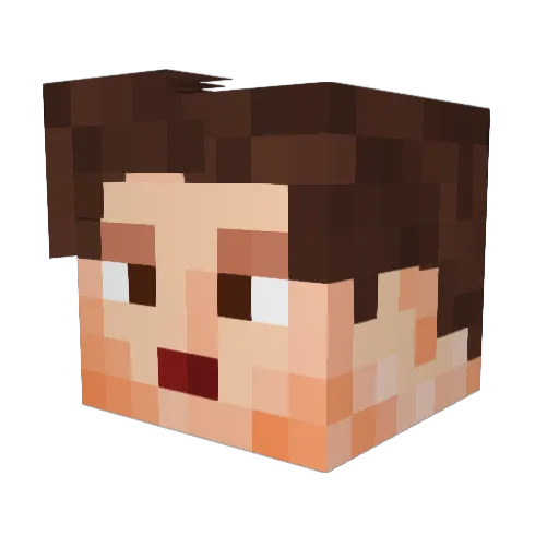 Netherki11er Minecraft avatar head, 3D render