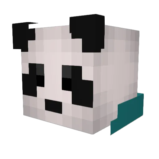 Netherock Minecraft avatar head, 3D render