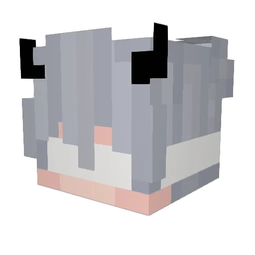 NetinhoPitbull Minecraft avatar head, 3D render