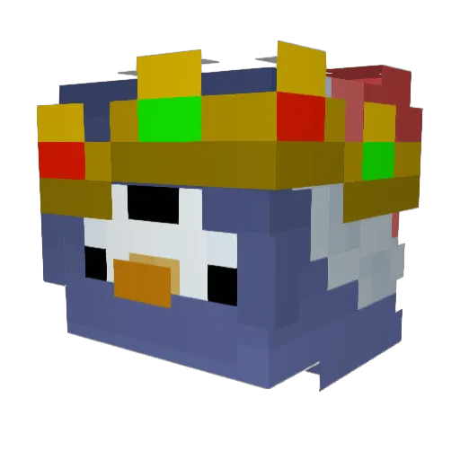 Netiz320 Minecraft avatar head, 3D render
