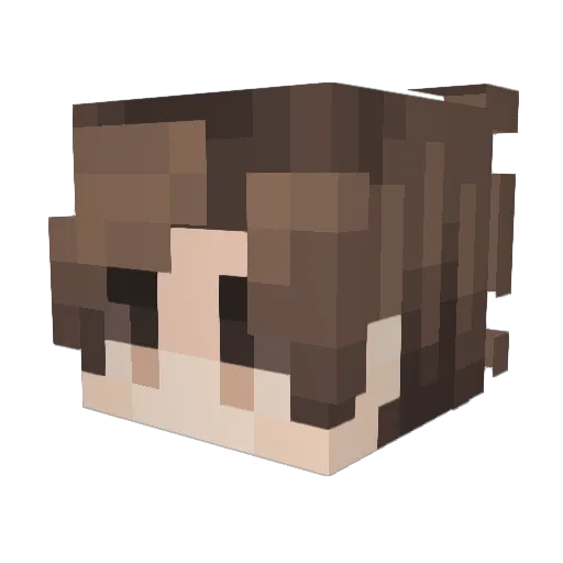 Netjo Minecraft avatar head, 3D render