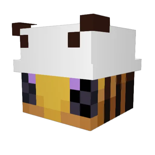 Netlocus Minecraft avatar head, 3D render