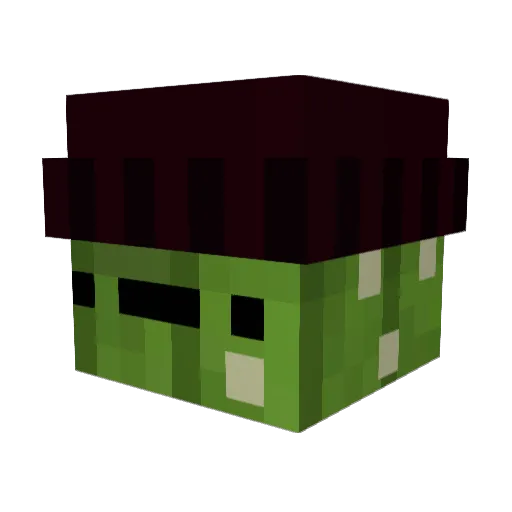 Neto_kkjk Minecraft avatar head, 3D render