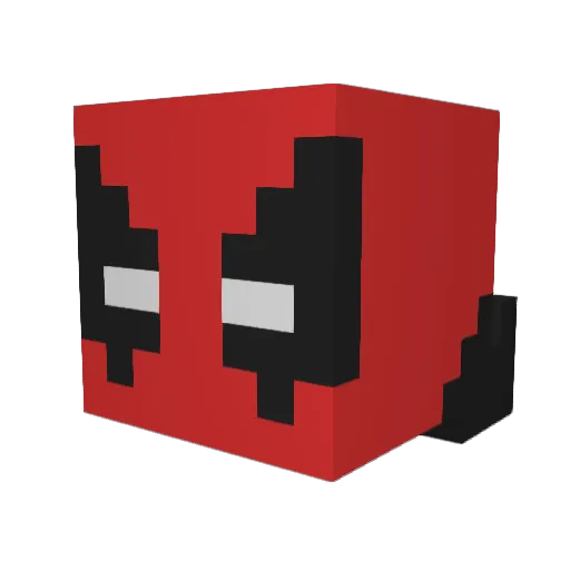 Netron_EX Minecraft avatar head, 3D render