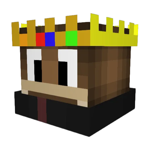 NetterXD145 Minecraft avatar head, 3D render