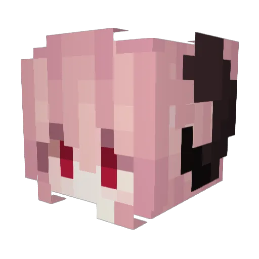 Nettichi Minecraft avatar head, 3D render