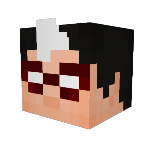 Nettie515 Minecraft avatar head, 3D render
