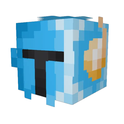 Nettlekid Minecraft avatar head, 3D render