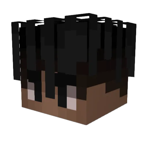 NettoFafas Minecraft avatar head, 3D render