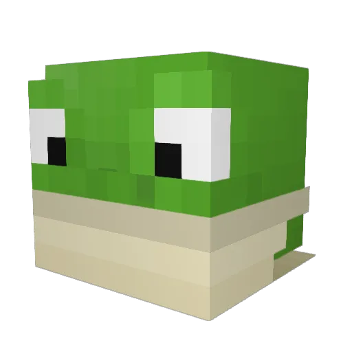 Nettokas Minecraft avatar head, 3D render