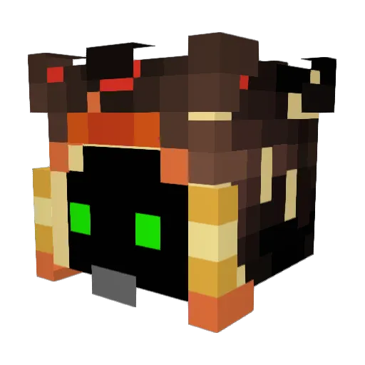 Neufra Minecraft avatar head, 3D render