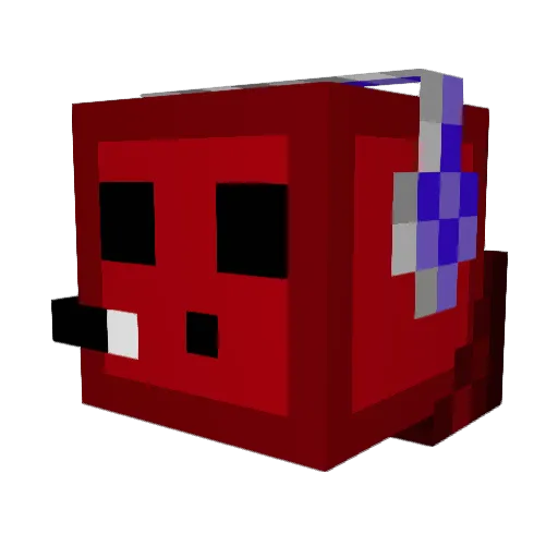 Neumannium Minecraft avatar head, 3D render