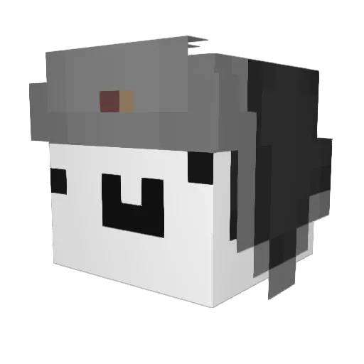 NeunerBeast Minecraft avatar head, 3D render