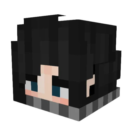 NeunoX Minecraft avatar head, 3D render