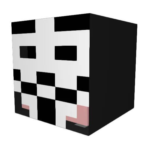 NeuroGaming Minecraft avatar head, 3D render