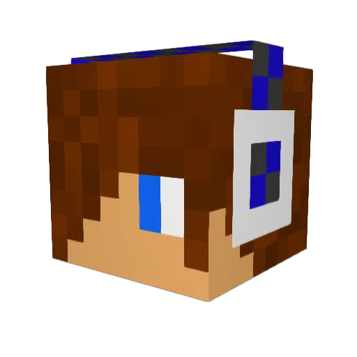 NeuroN24 Minecraft avatar head, 3D render