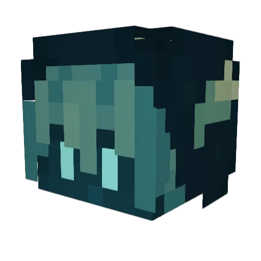 Neuro_Genesis Minecraft avatar head, 3D render