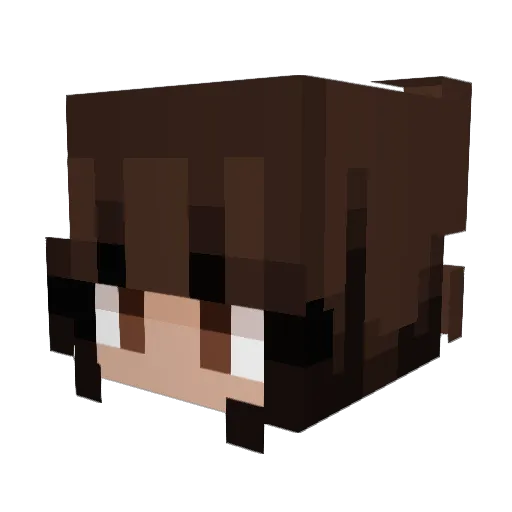 Neuro_Kitty Minecraft avatar head, 3D render