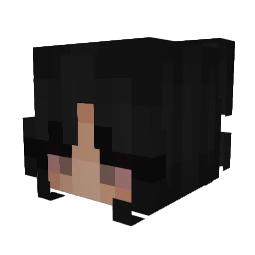 Neurons Minecraft avatar head, 3D render