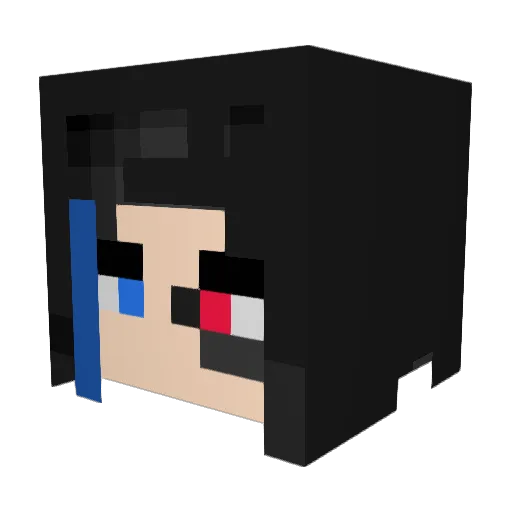 Neurorder Minecraft avatar head, 3D render