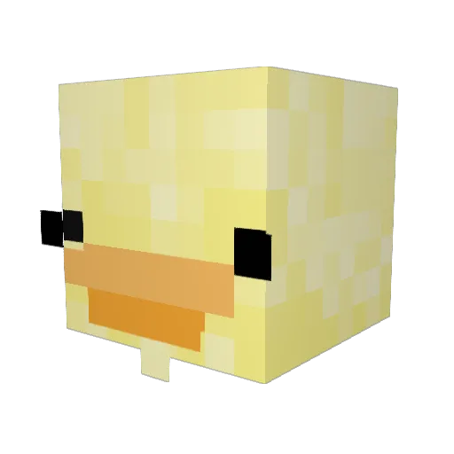 Neutoni Minecraft avatar head, 3D render