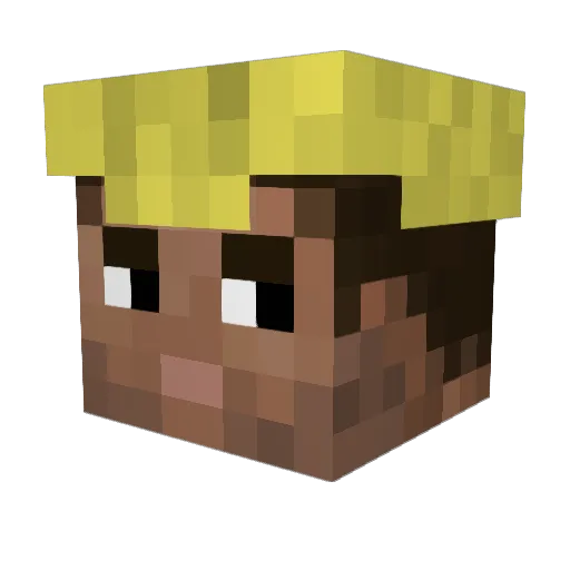 NeutralSpy Minecraft avatar head, 3D render