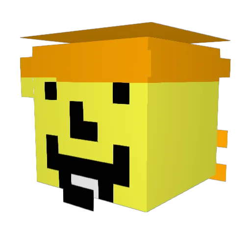 Neutral_UA Minecraft avatar head, 3D render