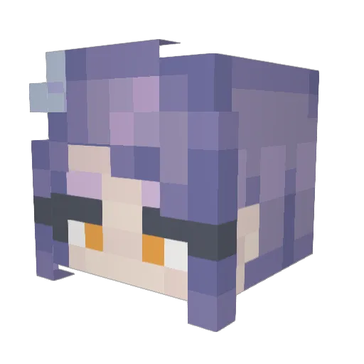 Neutras Minecraft avatar head, 3D render