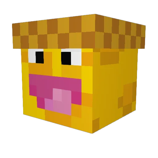 NeutrinLucas Minecraft avatar head, 3D render