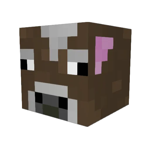 Neutronick Minecraft avatar head, 3D render