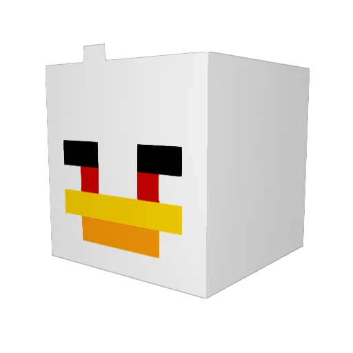 Neuzeit_Stoiker Minecraft avatar head, 3D render