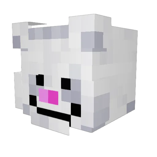Nev4sc4 Minecraft avatar head, 3D render