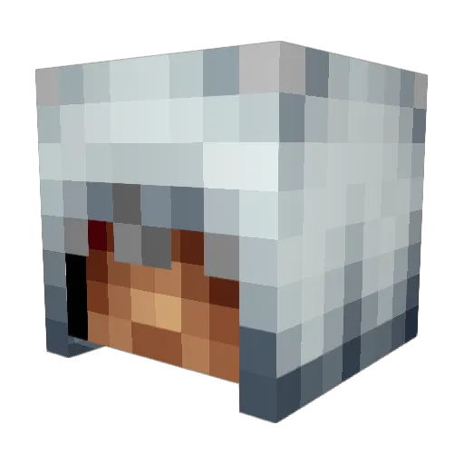 NevRenderings Minecraft avatar head, 3D render