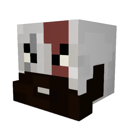 NevadaBoB Minecraft avatar head, 3D render