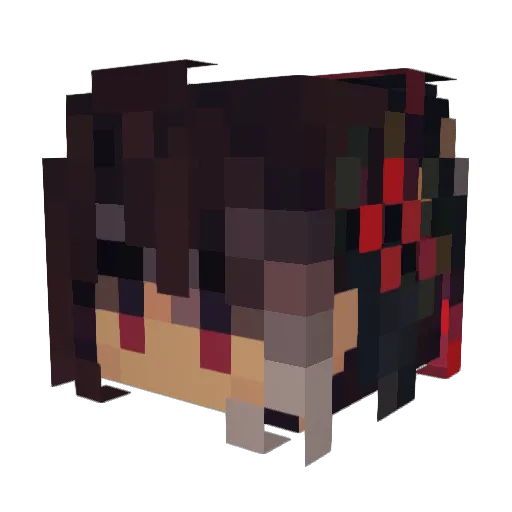 Nevadaz Minecraft avatar head, 3D render