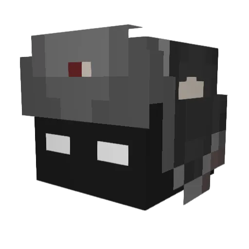 Nevadu_ Minecraft avatar head, 3D render