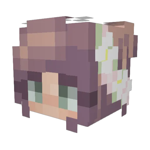 NevaehDaisy Minecraft avatar head, 3D render