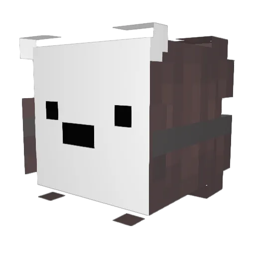 Nevaxaa Minecraft avatar head, 3D render