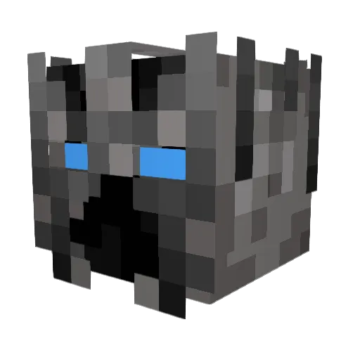 NeveRReveN Minecraft avatar head, 3D render