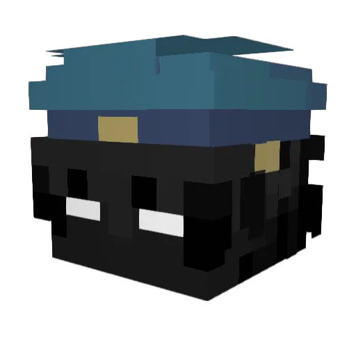 Neveks Minecraft avatar head, 3D render