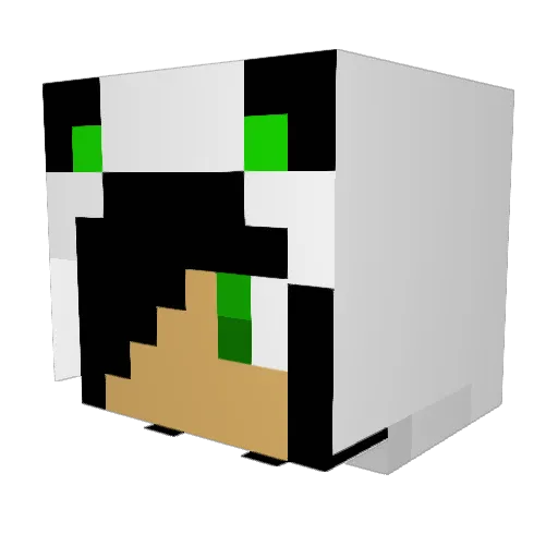 NevendyND Minecraft avatar head, 3D render