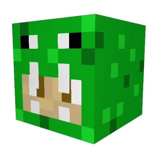 Never1st Minecraft avatar head, 3D render