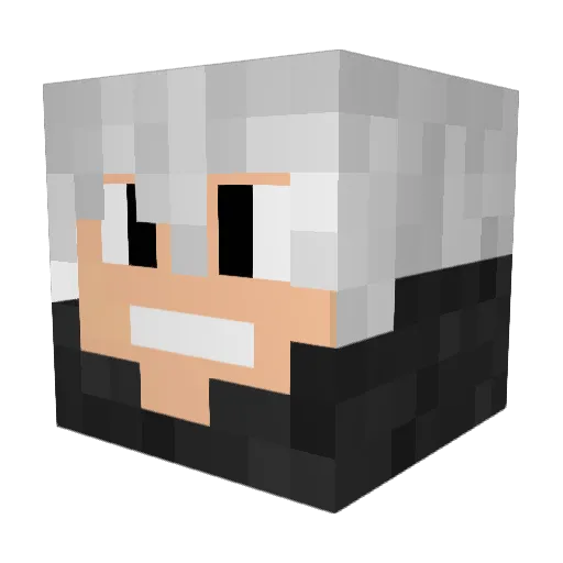 NeverCrafts Minecraft avatar head, 3D render