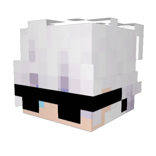 NeverHy3bn Minecraft avatar head, 3D render